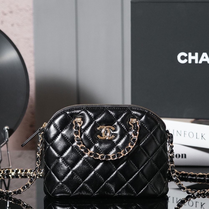 Ch*el top handle bags
